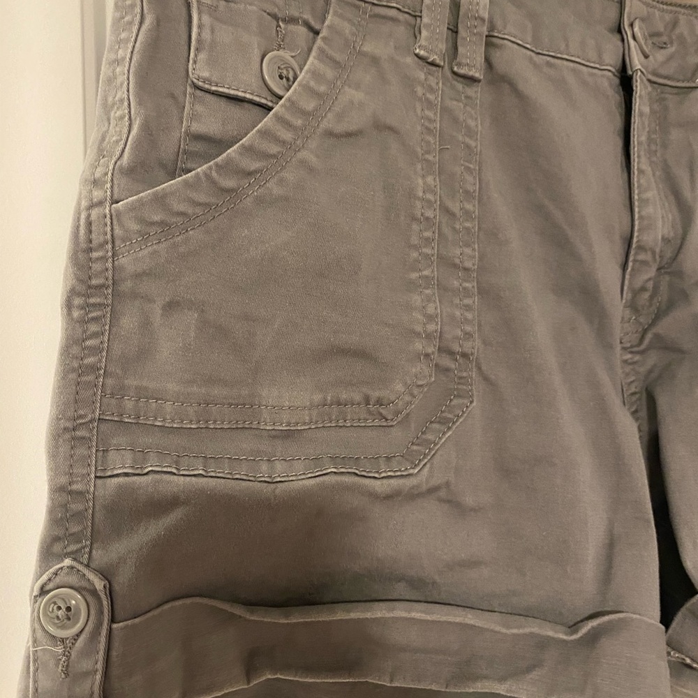 Kismet Cargo Shorts Size 14 Gray Utility Pocket Summer Casual - Picture 3 of 8